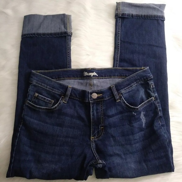 Wrangler Denim - Wrangler distressed cropped capri jeans
